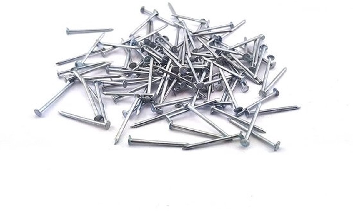 Set van 10 Verzinkte Stalen Nagels 40mm - Geribbelde, Geharde Constructienagels