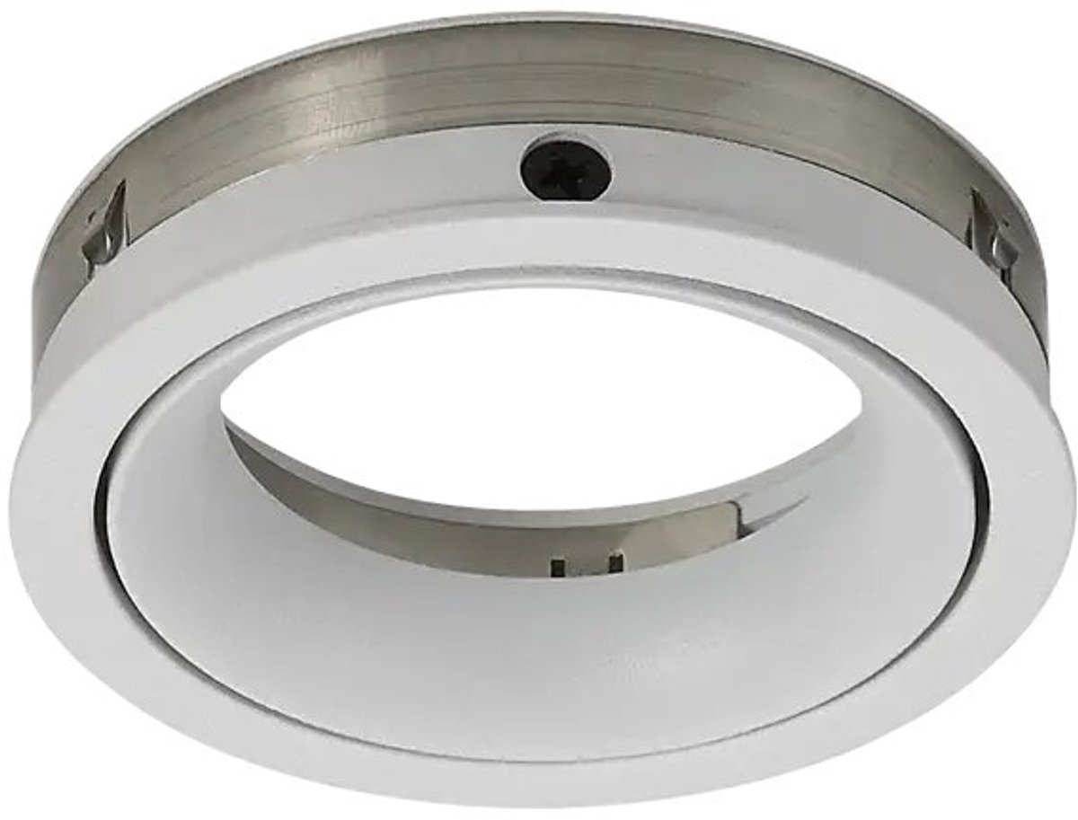 Zoom/Zolan II inzetstuk in satijnwit aluminium, los reserveonderdeel voor de opbouwspot