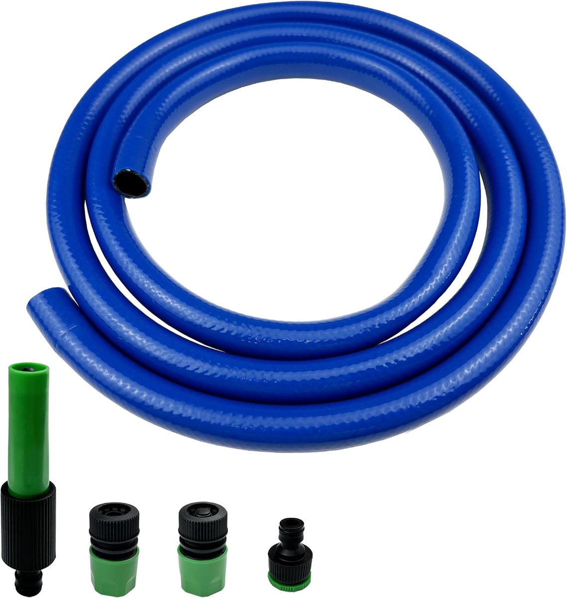 Tuinslang Korte PVC - Drielaags Versterkt - Lekbestendige Snelkoppeling - Ideaal voor Water Geven - ShopVlot