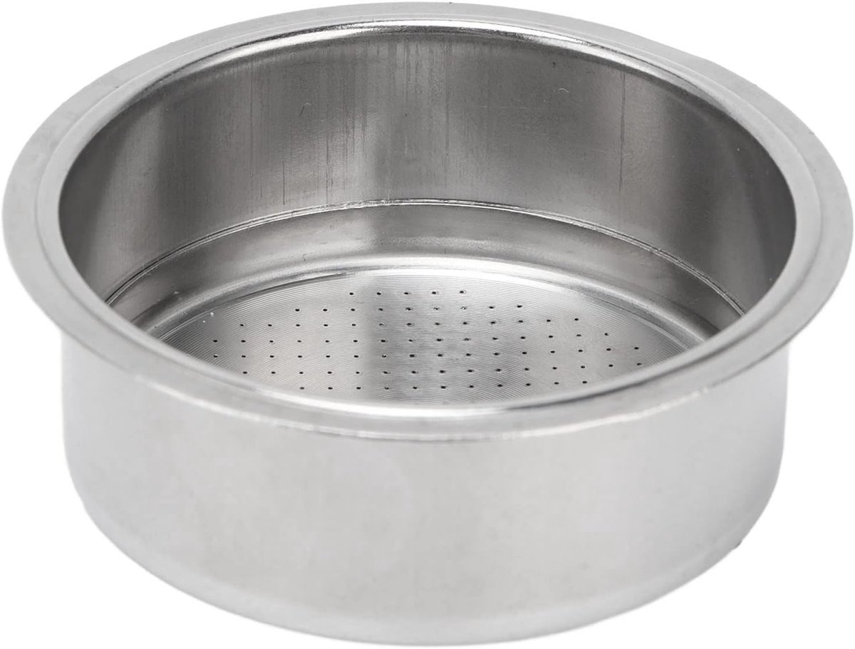 Dailygoods- Koffiefilter Herbruikbaar - Roestvrij Stalen Zeef - Koffiefilterhouder - 2 Lagen - Geschikt voor Koffiezetapparaat - Duurzaam en Milieuvri