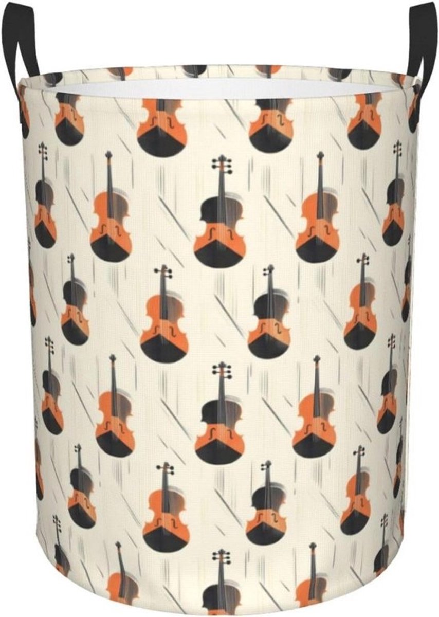 Wasmand - Kledingmand Vuilnisbak - Opbergen Kleding - Waterdicht Oxford Doek - 40x50 cm - Print