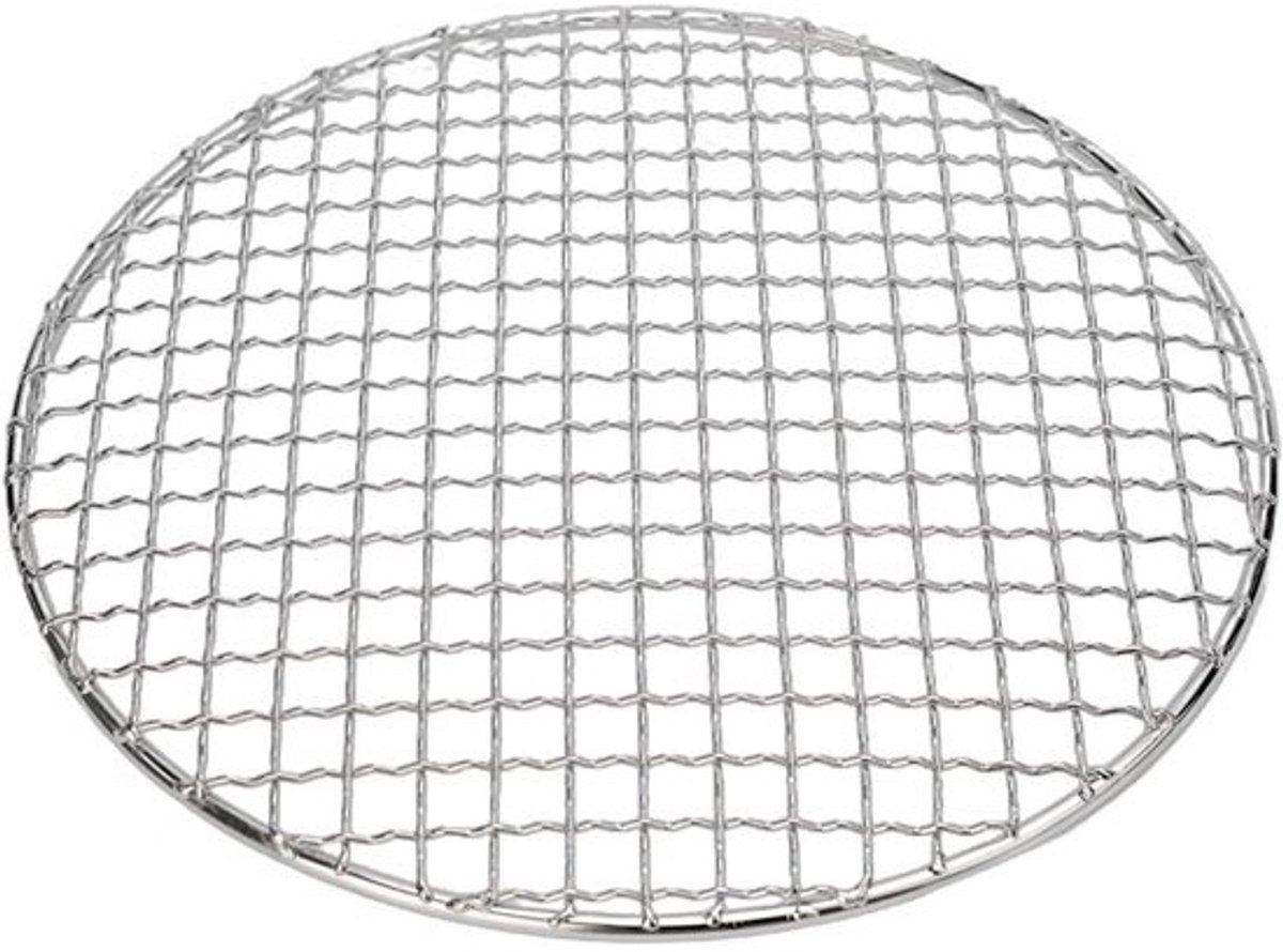 BBQ Grill Rooster - Grill Net - Buiten Koken - Roestvrij Staal - 25 cm - Zilver