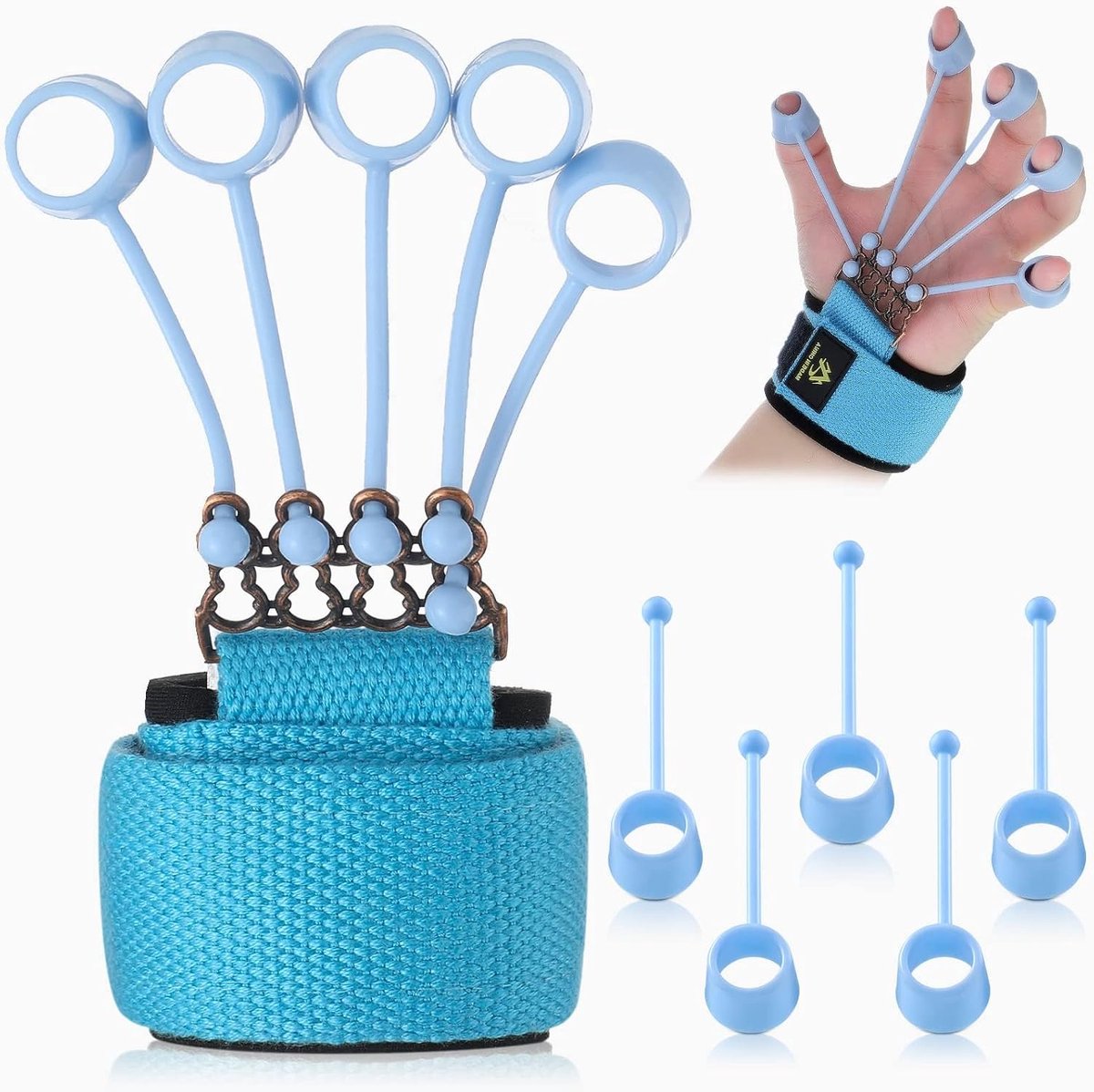 Dailygoods- Vingerversterkers 40 lbs - Vingerweerstand - Oefening - Krachttraining - Flexibiliteit - Ergonomisch ontwerp - Vingeroefenapparaat