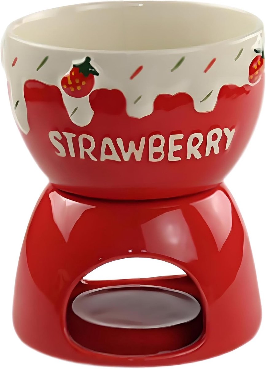 Chocolade Fondue Set - Aardbei -