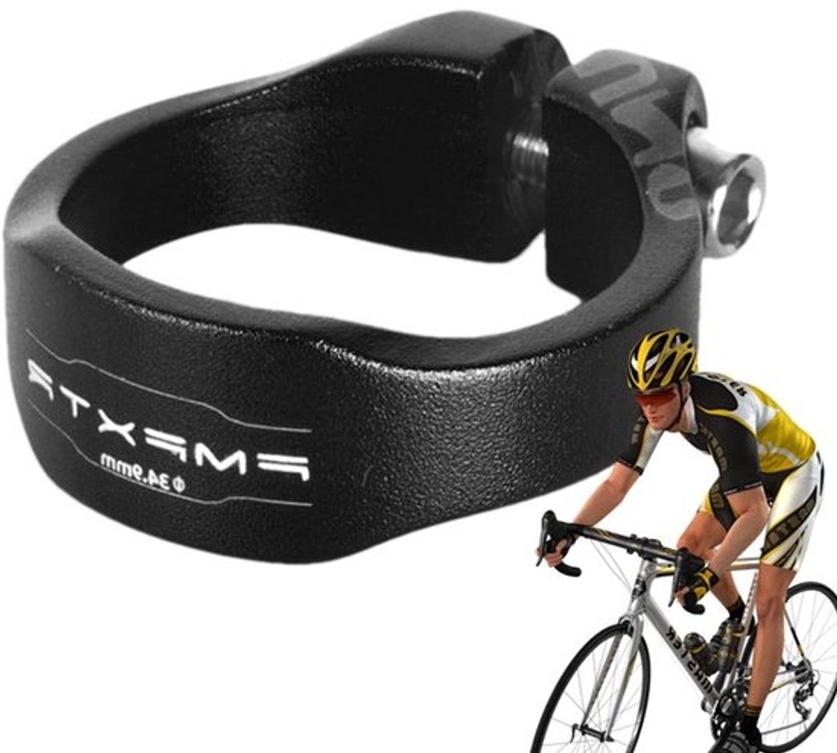 Fietszadelklem - Zadelpenklem Zadelklem - Fietszadel Verstellen - Snelsluitend - 31.8mm / 34.9mm - Meerkleurig