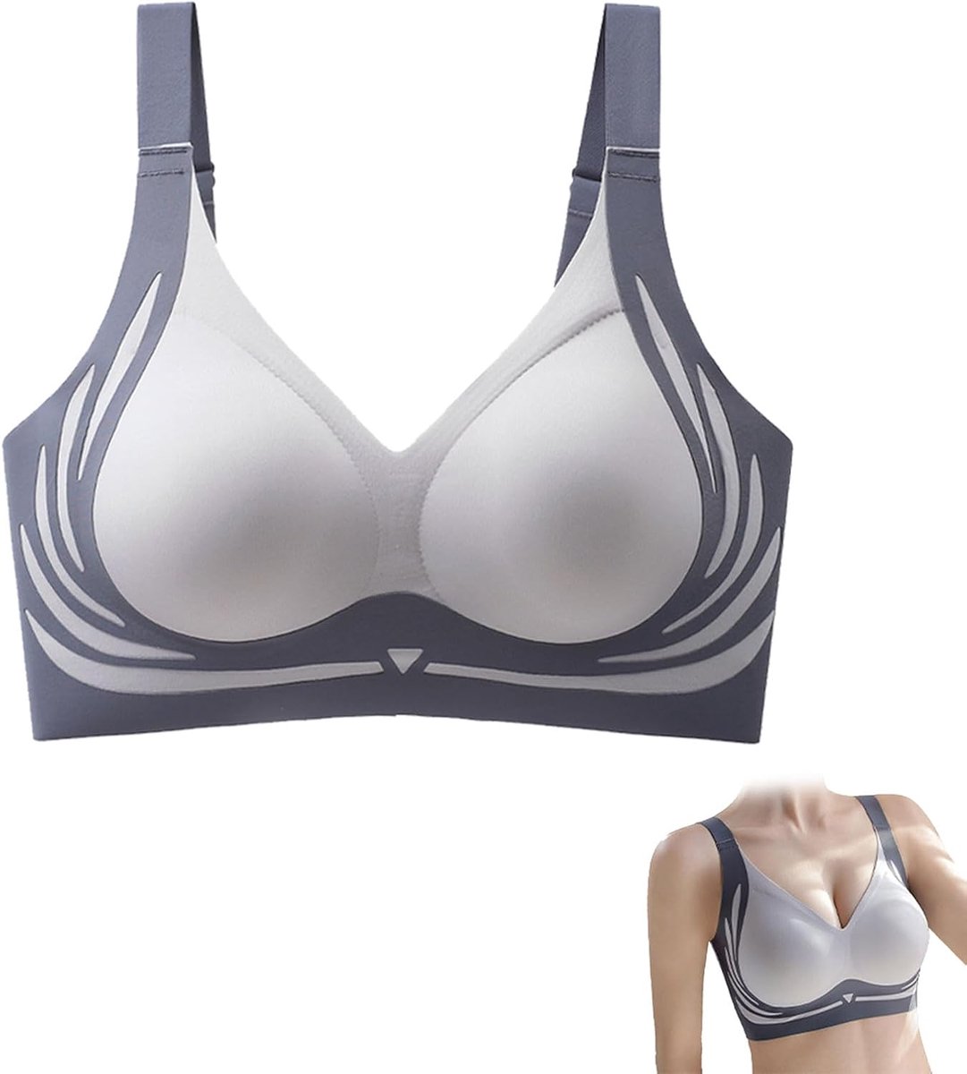 Dailygoods - Draadloze Push-up BH met Volledige Dekking en Brede Riem