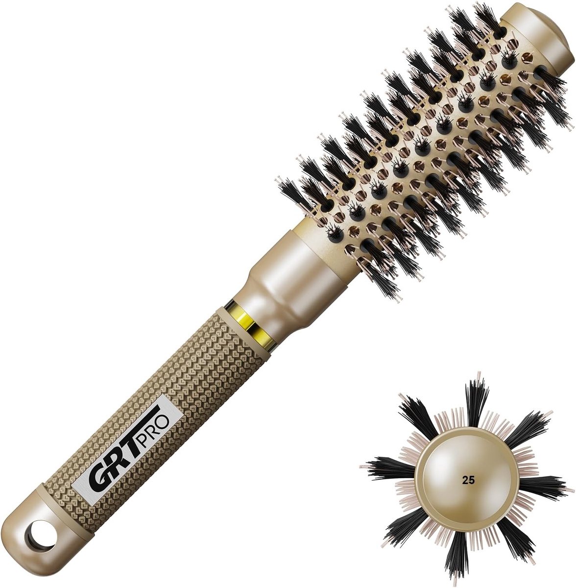 Ronde Föhnborstel - 25 mm - Keramische Borstel met Negatieve Ionen - Voor Kort Haar