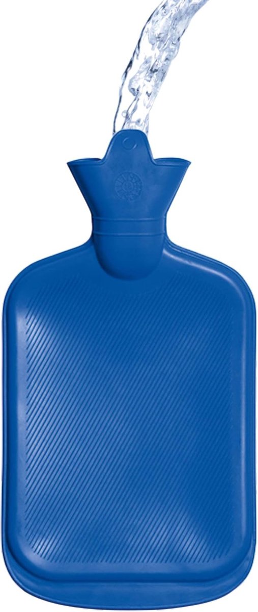 Warmwaterkruik - Blauw - 32,5 cm x 20,3 cm - Lekvrije Schroefdop - Voor Warmte en Ontspanning