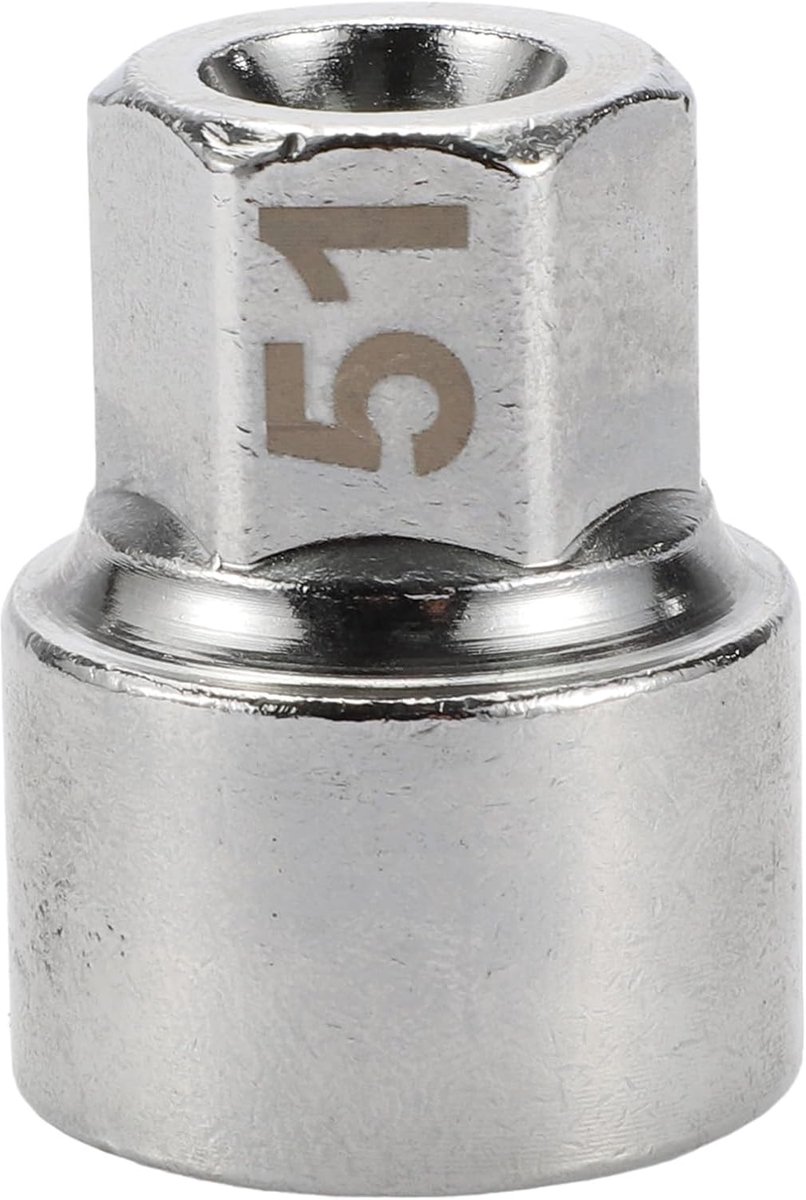 Dailygoods- Wielslotmoer 3/4" - Anti-diefstal - Verwijderingssleutel - Duurzaam Gelegeerd Staal - Voor Porsche Boxster/Cayenne/Macan - Buitendiameter