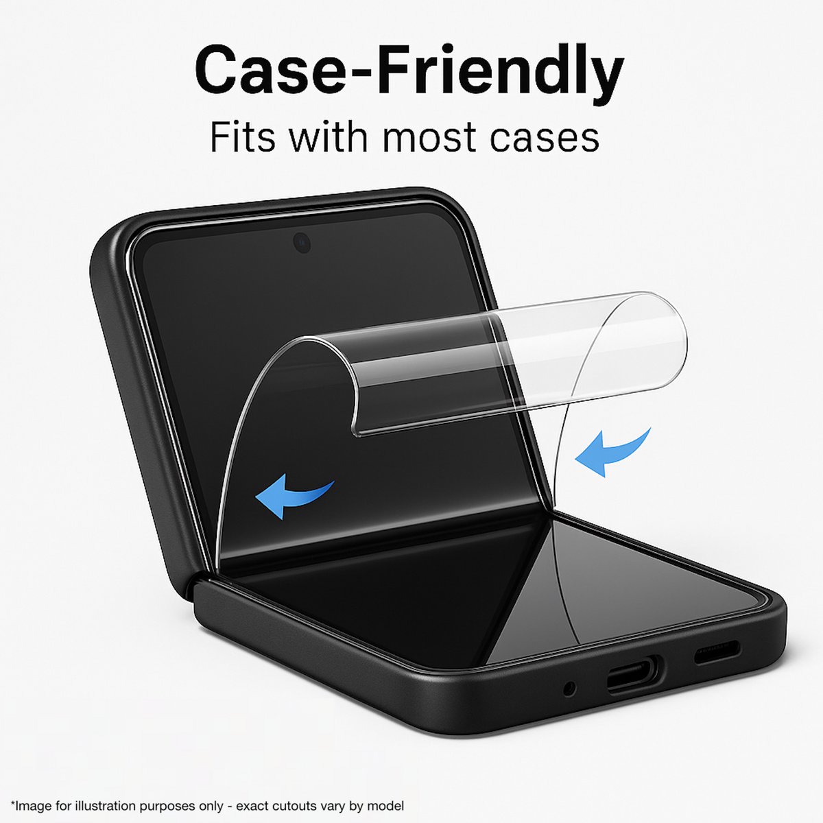 Screenprotector geschikt voor iPhone Duo – Flexibele Screenprotector – Krasbestendig – Case Friendly