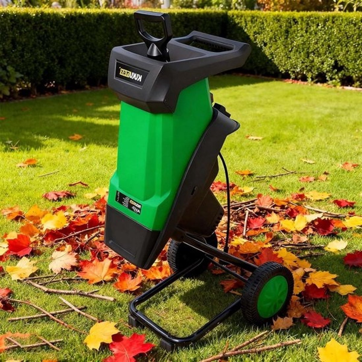 Elektrische Tuinhakselaar - Houtversnipperaar Takken - Tuinonderhoud Compost - Krachtige 2400W Motor - 40mm Snoeien - Zwart