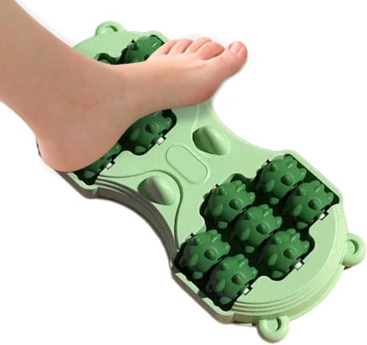 Voetmassage Roller - Voetmassageapparaat Antislip - Ontspanning Spierpijn - Dubbele Diepteweefsel Massage - 30 x 14 x 6 cm - Grijs