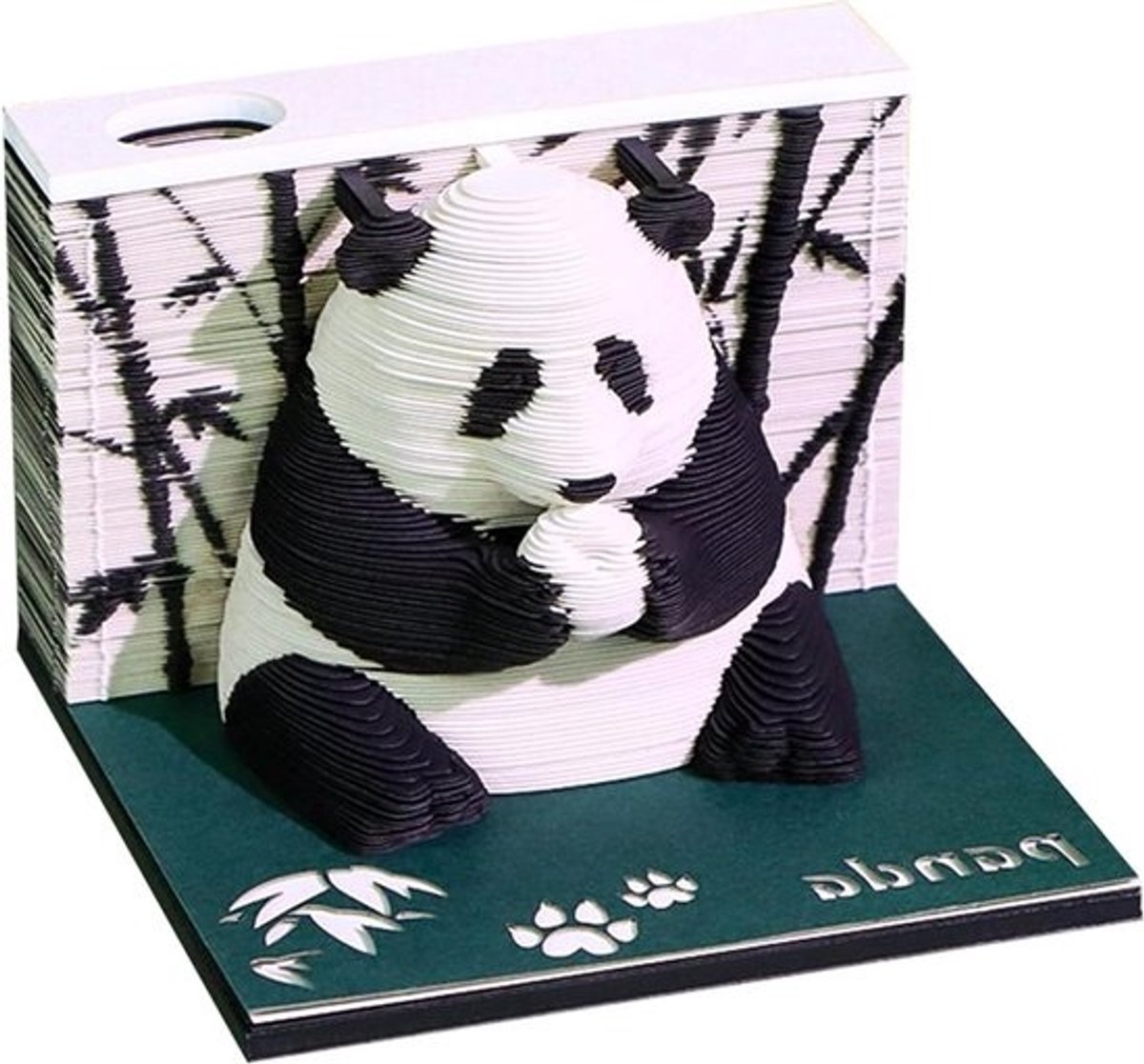 Time Piece Agenda 2026, panda kalender van papier 2026, afneembare decoratieve gewoontsplanner voor volwassenen, studenten, leraren, slaapkamer, kantoor, boekenkast