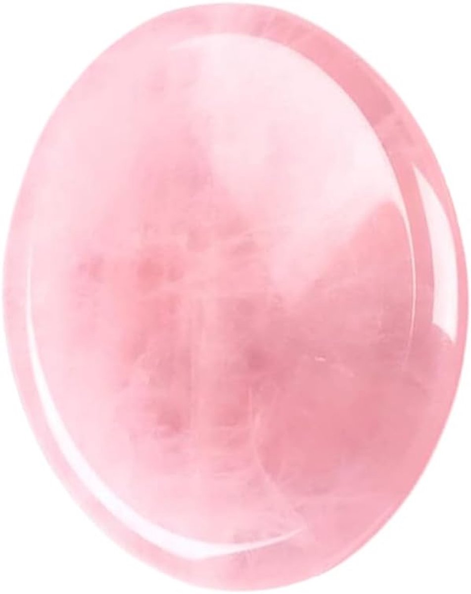 rozenkwarts, duimsteen, rozenkwarts, kristallen duimsteen voor de duim, voor Reiki-compensatie, therapie, meditatie (rozenkwarts)
