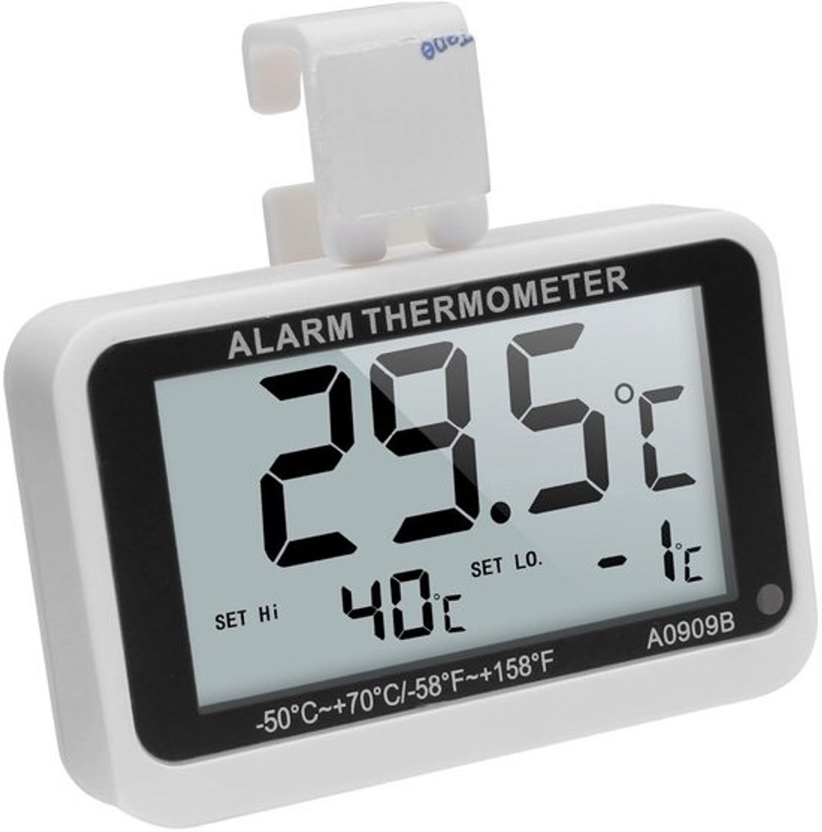 Digitale Koelkastthermometer met Binnen- en Buitensensor | Max/Min Alarm | Waterdicht