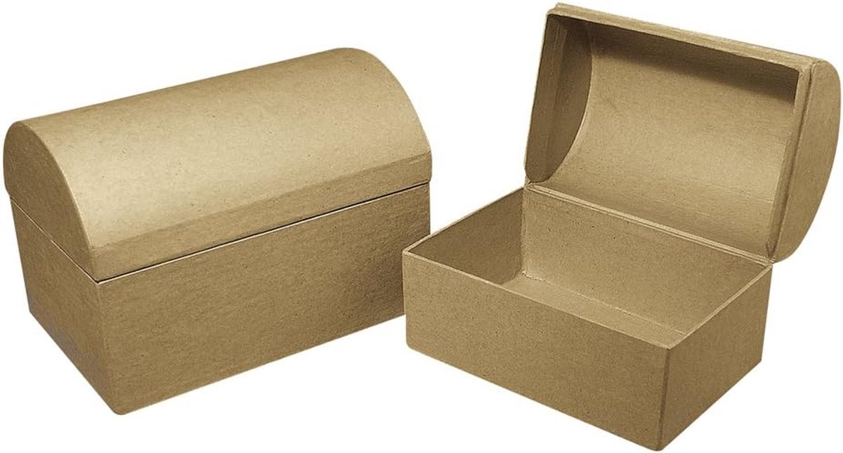 Papiermaché Box: Kist FSC gerecycled 100%, 18x12x12,5cm