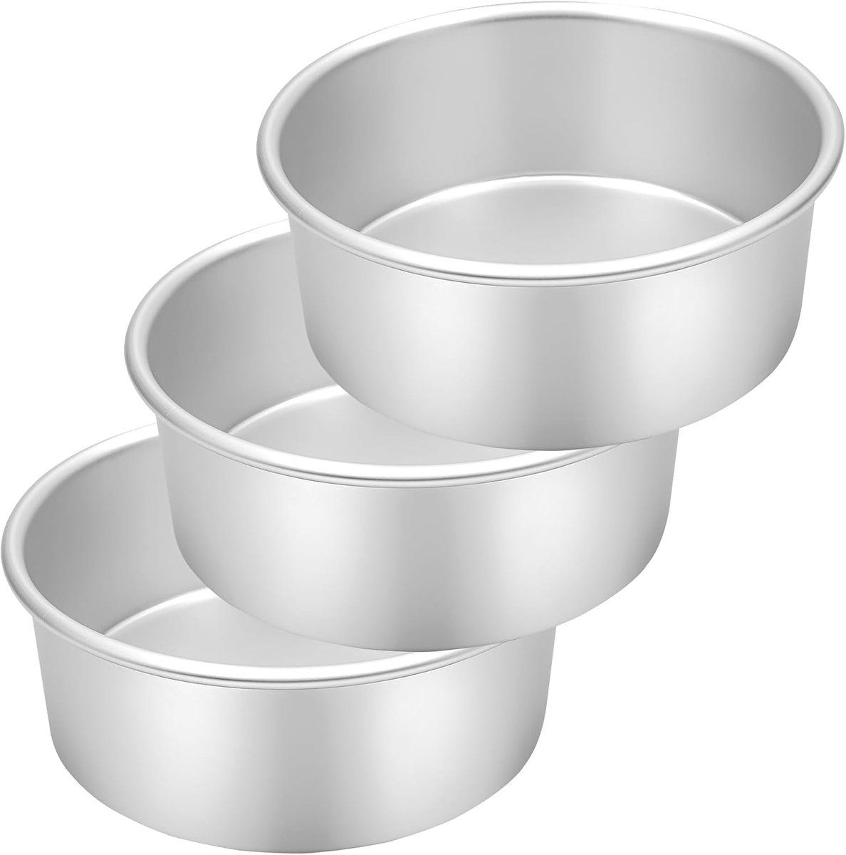 bakvorm geanodiseerd aluminium 20 cm, 3 Stuks Set