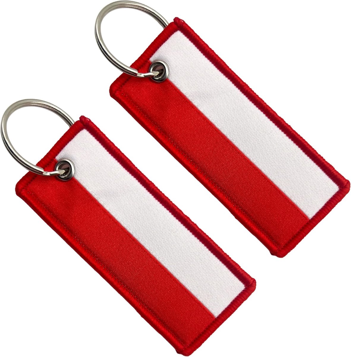 stoffen sleutelhanger Mix van katoen en polyester Nationale vlaggen Auto & motor Dubbelzijdig borduursel Cadeau voor dames en heren Taslabel