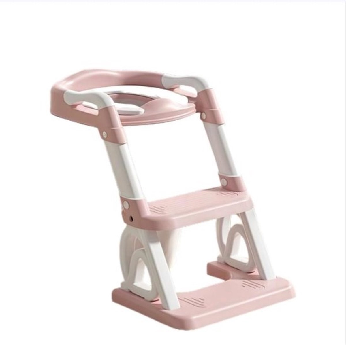Toiletverkleiner Kind - Kinderwc Bril Opstapje - Zindelijkheidstraining - 2-in-1 Opvouwbaar Design - 40 x 13 cm - Roze