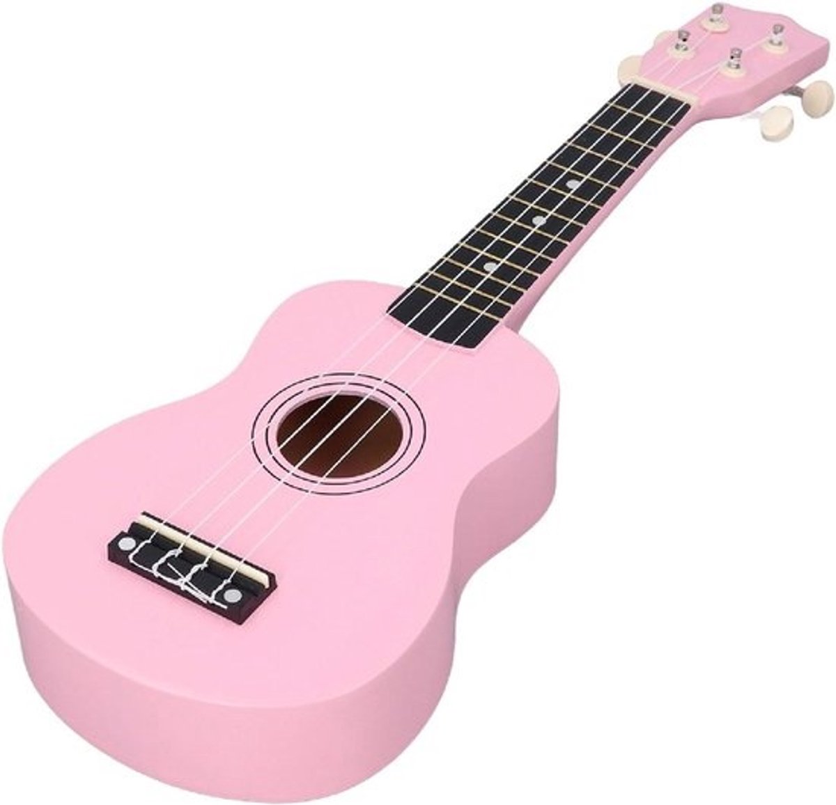 Kindergitaar Ukulele - Muziekinstrument Speelgoed - Muziek Leren Spelen - Lichtgewicht Ontwerp - 55 cm - Houtkleur