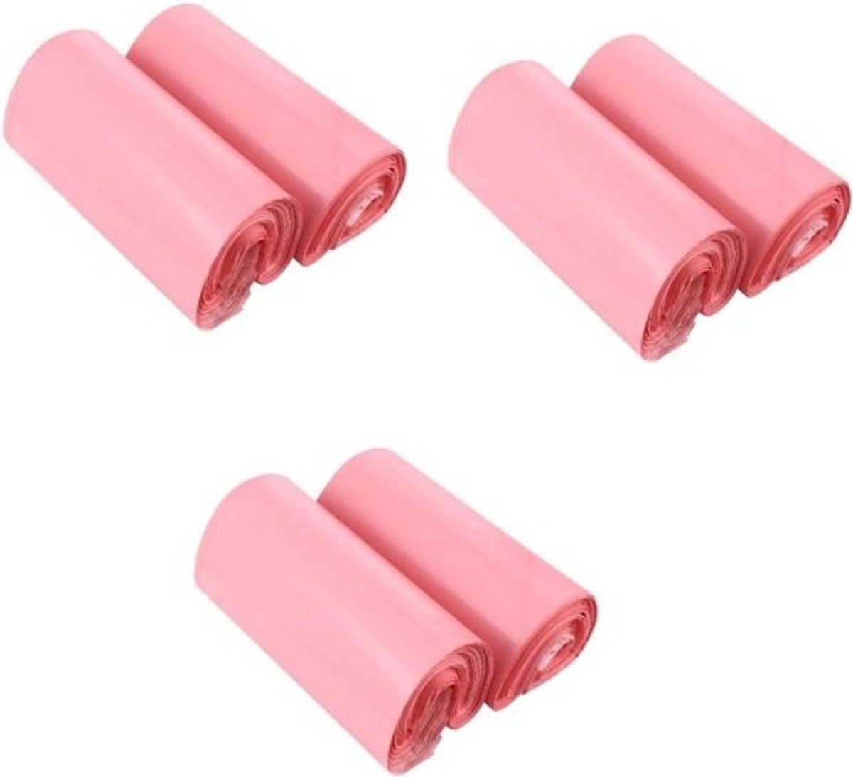 Grote Verzendzakken - Postzakken Mailers - Veilig Verzenden - Scheurvast Waterdicht - 30x17cm 600 Stuks - Roze
