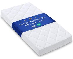 co-sleeper matras 50x90 cm voor wieg babybed reiswieg Mosesmand draagmand ledikant kinderwagen baby rechthoek pasgeboren zuigeling comfortabel – ademend & wasbaar 90 x 50 Oeko-Tex