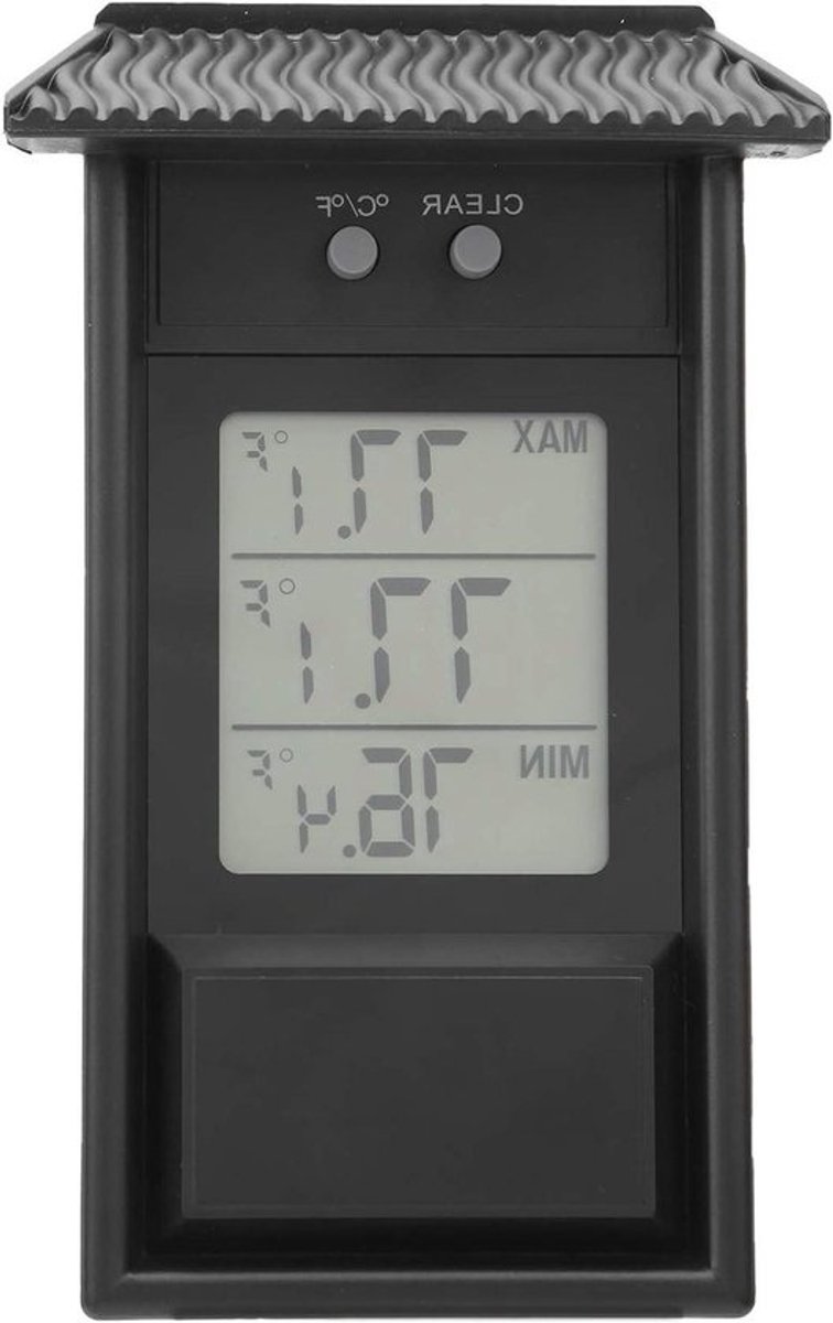 Digitale Thermometer - Buitenmeter Weer - Tuin Temperatuur - Waterdicht Ontwerp - Ca. 13 cm - Wit