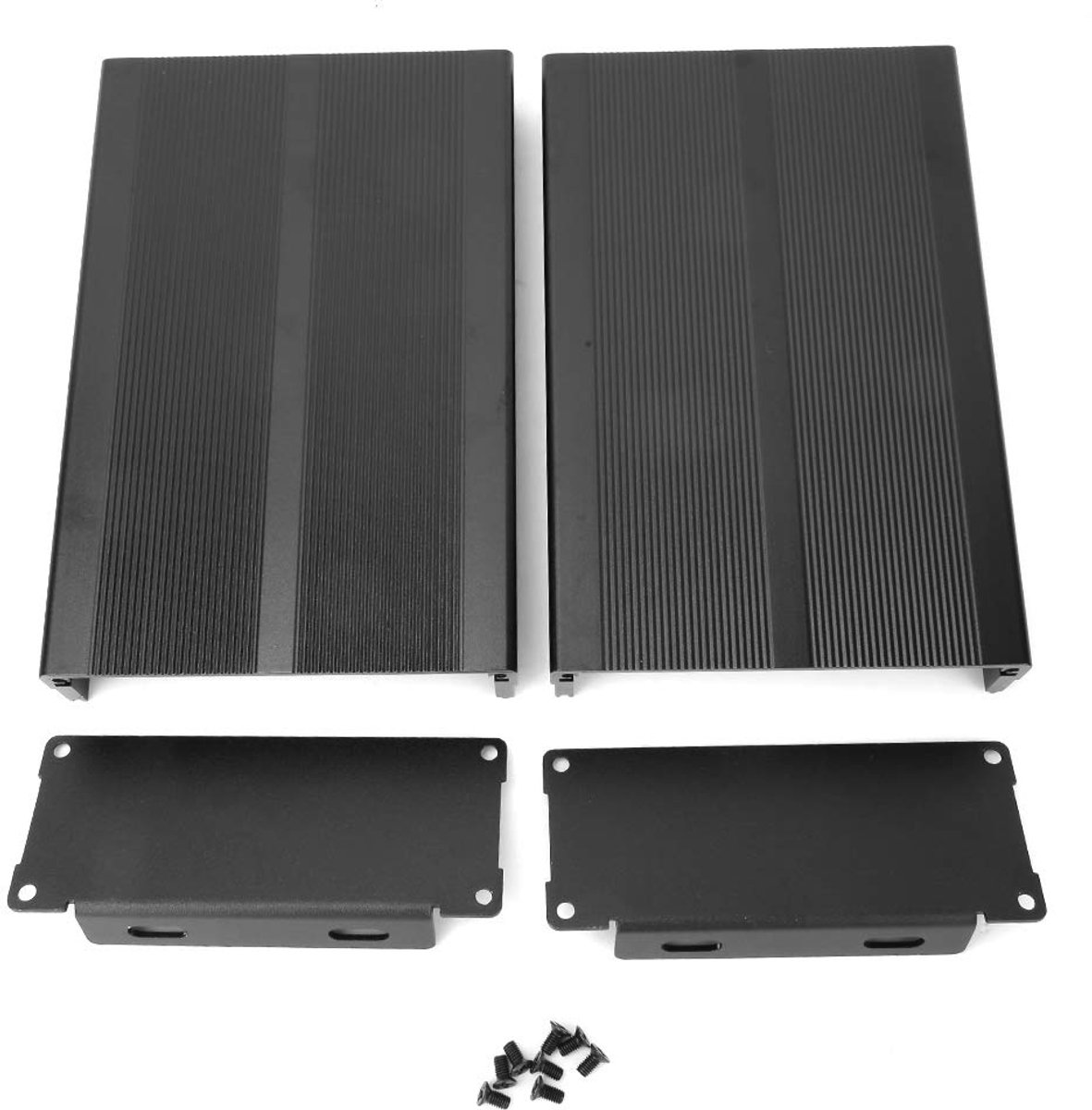 Dailygoods - Aluminium elektronische doos - Project beschermende doos - Zwart - Voor controllers en GPS - Ideaal voor DIY-projecten - Compact formaat