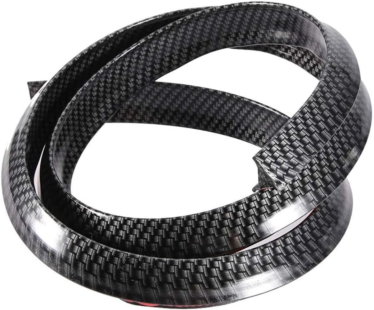 Dailygoods- Spatbordverbreding 15 mm - Rubber - Flexibel - Wenkbrauwbescherming - Antikras Pad - Zwart 150 cm - Wielbescherming