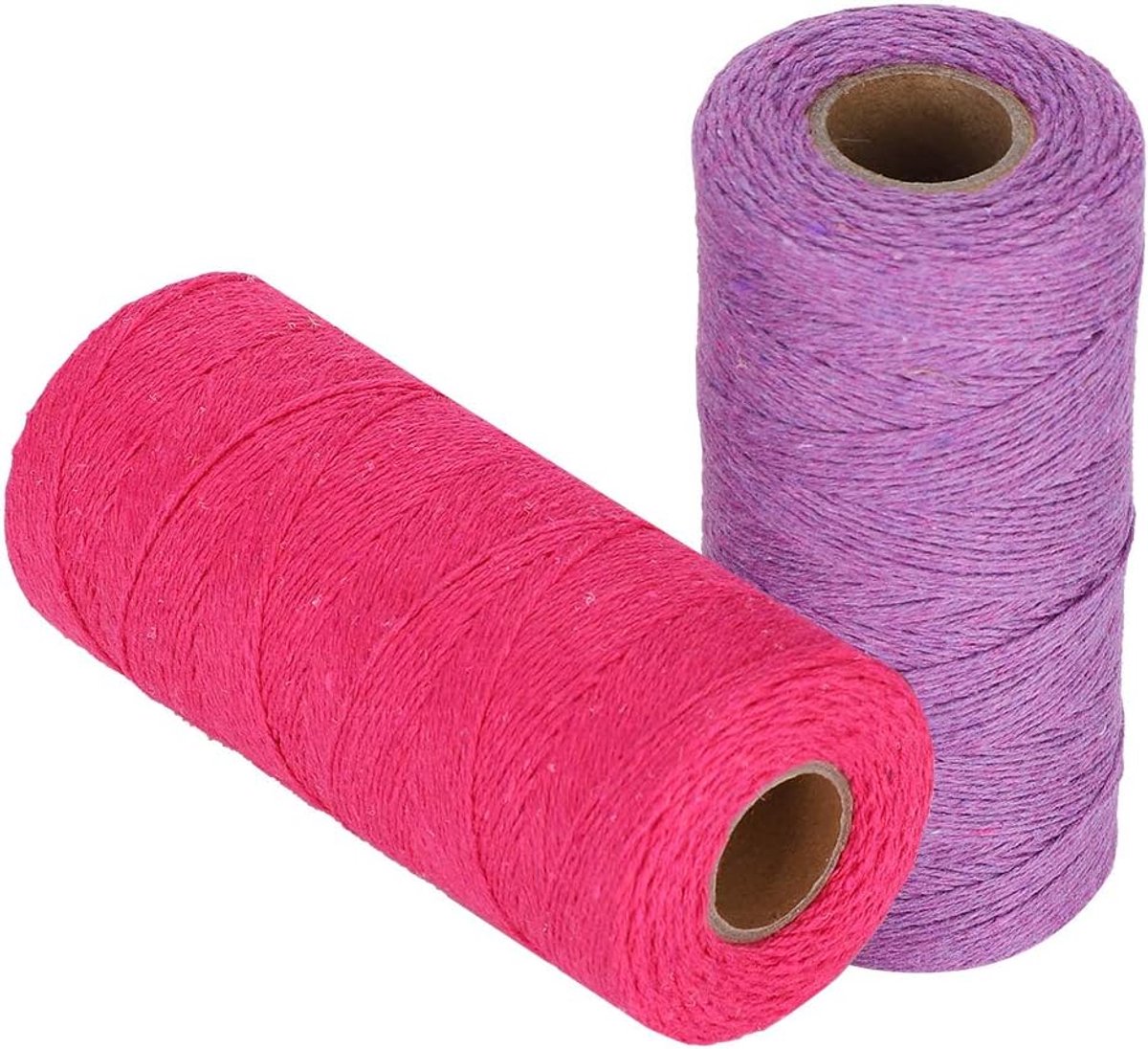 Dailygoods- Kettingdraad 8/4 - 100% Katoen - 2 Rollen - 250 Meter - Weefgaren - Milieuvriendelijk - Geschikt voor Tapijten