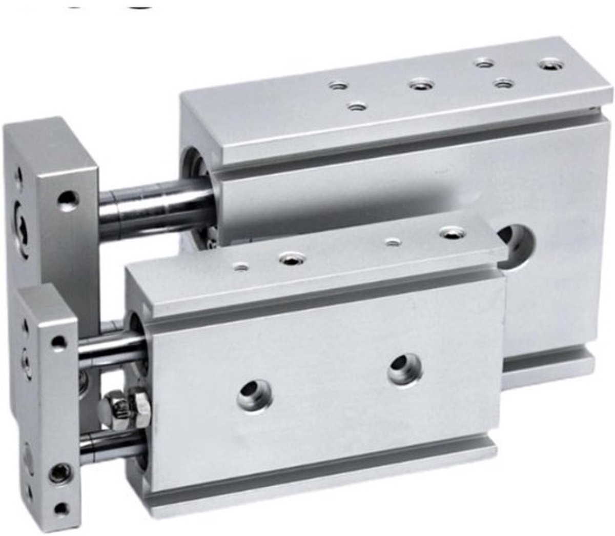 Luchtcilinder Dubbelwerkend - Pneumatische Cilinder - Industriële Automatisering - Twin-rod Ontwerp - 45mm Slag 25mm Boring - Metaal
