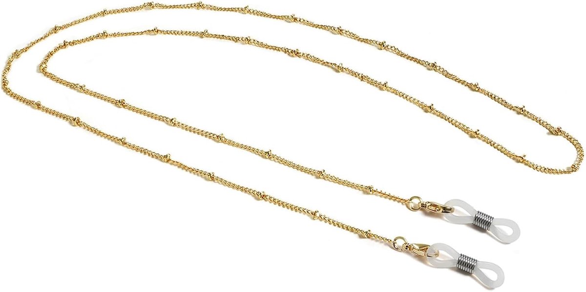 Brillenketting voor dames (75 cm), 100% waterdicht, hypoallergeen, perfecte lengte voor een goede grip