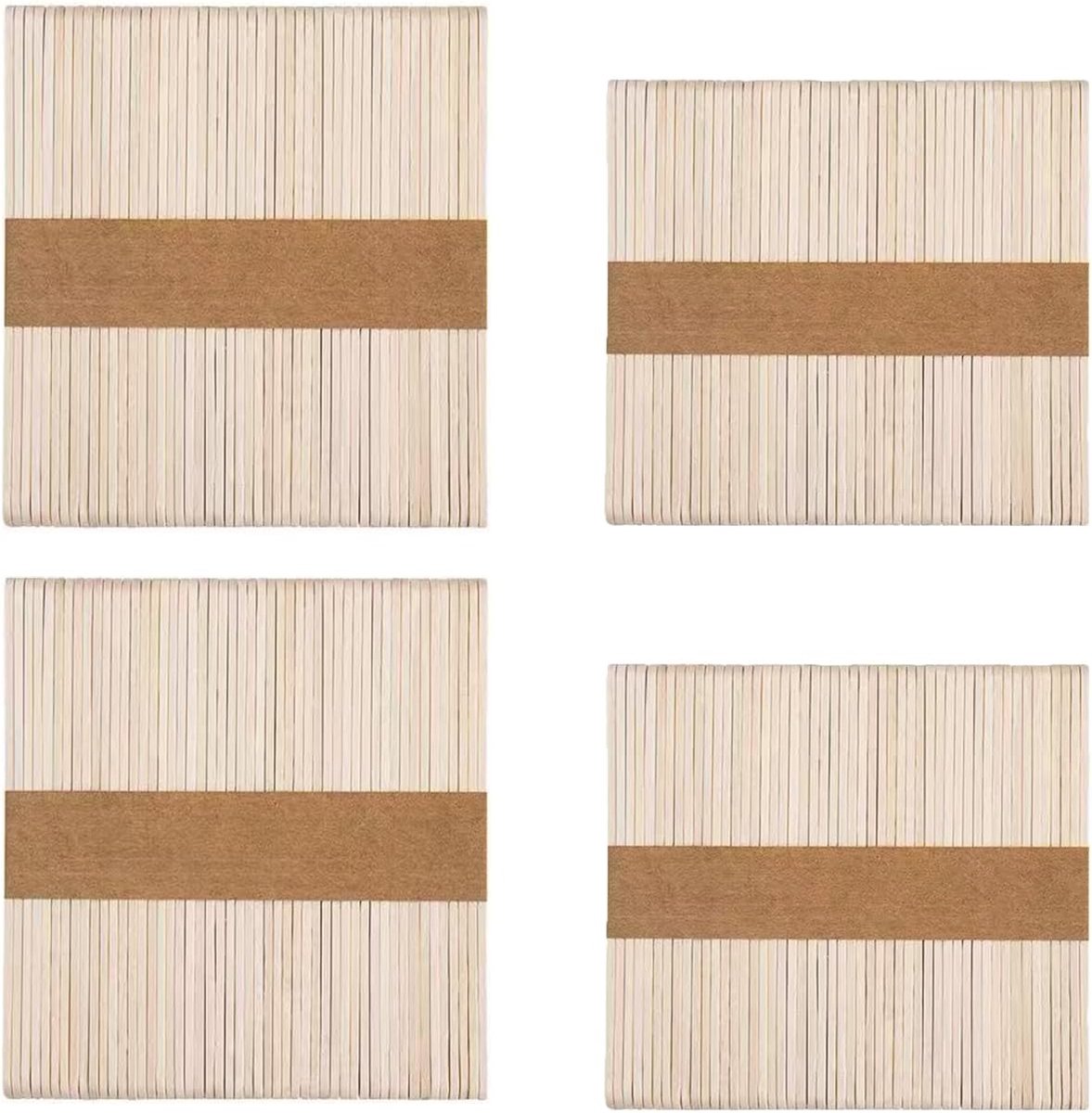 200 stuks Lolly Sticks voor Craft & Food, Lolly Pop Sticks Houten, ijslollystokjes, Lollypop Sticks, Ijslolly Sticks, Ideaal voor kunst en handwerk, klaslokaal kunstbenodigdheden (114 mm+65 mm