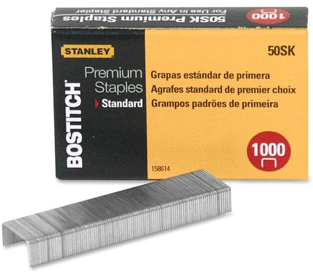 Standaard Nietjes Mini Kwartstrip 6mm Beenlengte Hoogwaardig Verzinkt 1000 Stuks