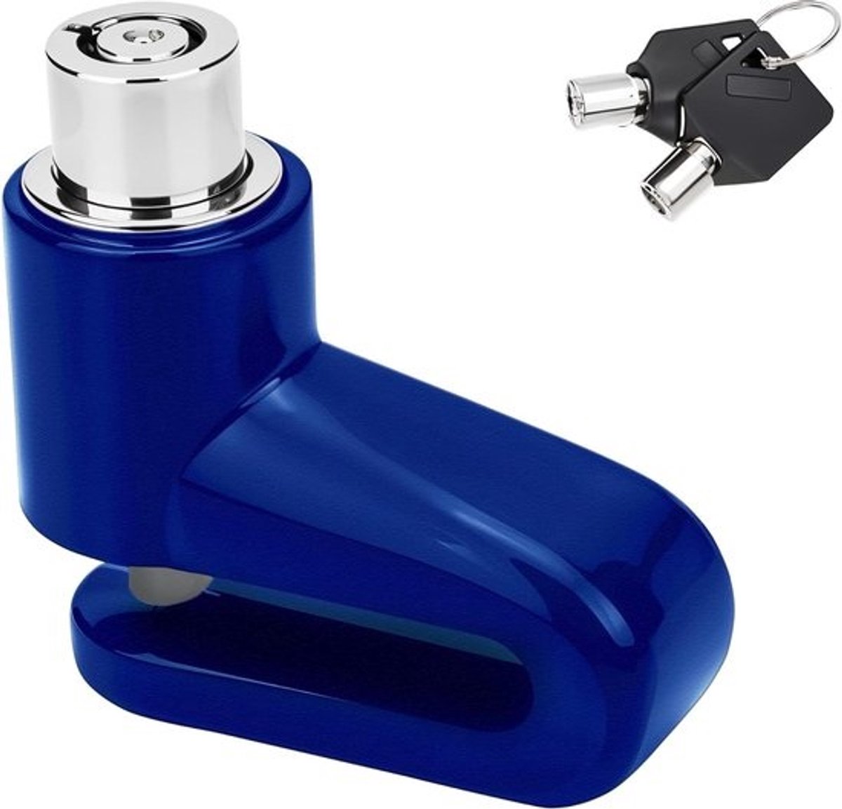 Schijfremslot - Motorfiets slot Wiel - Voertuig Beveiligen - Anti-diefstal - 5.5 cm - Blauw
