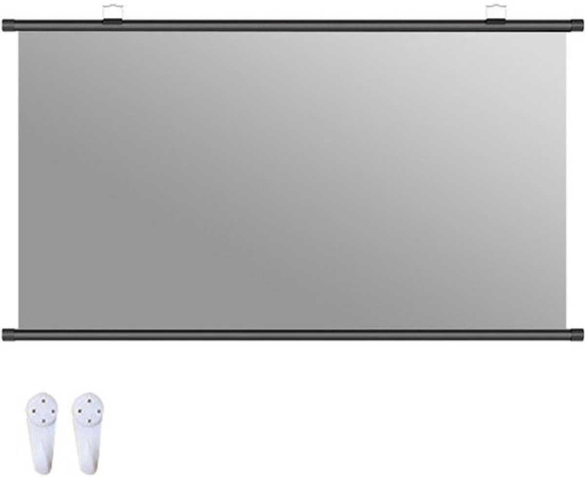 Intrekbaar projectiescherm - HD scherm - Thuisbioscoop creëren - Zonder vouwen - 60 inch - Mat