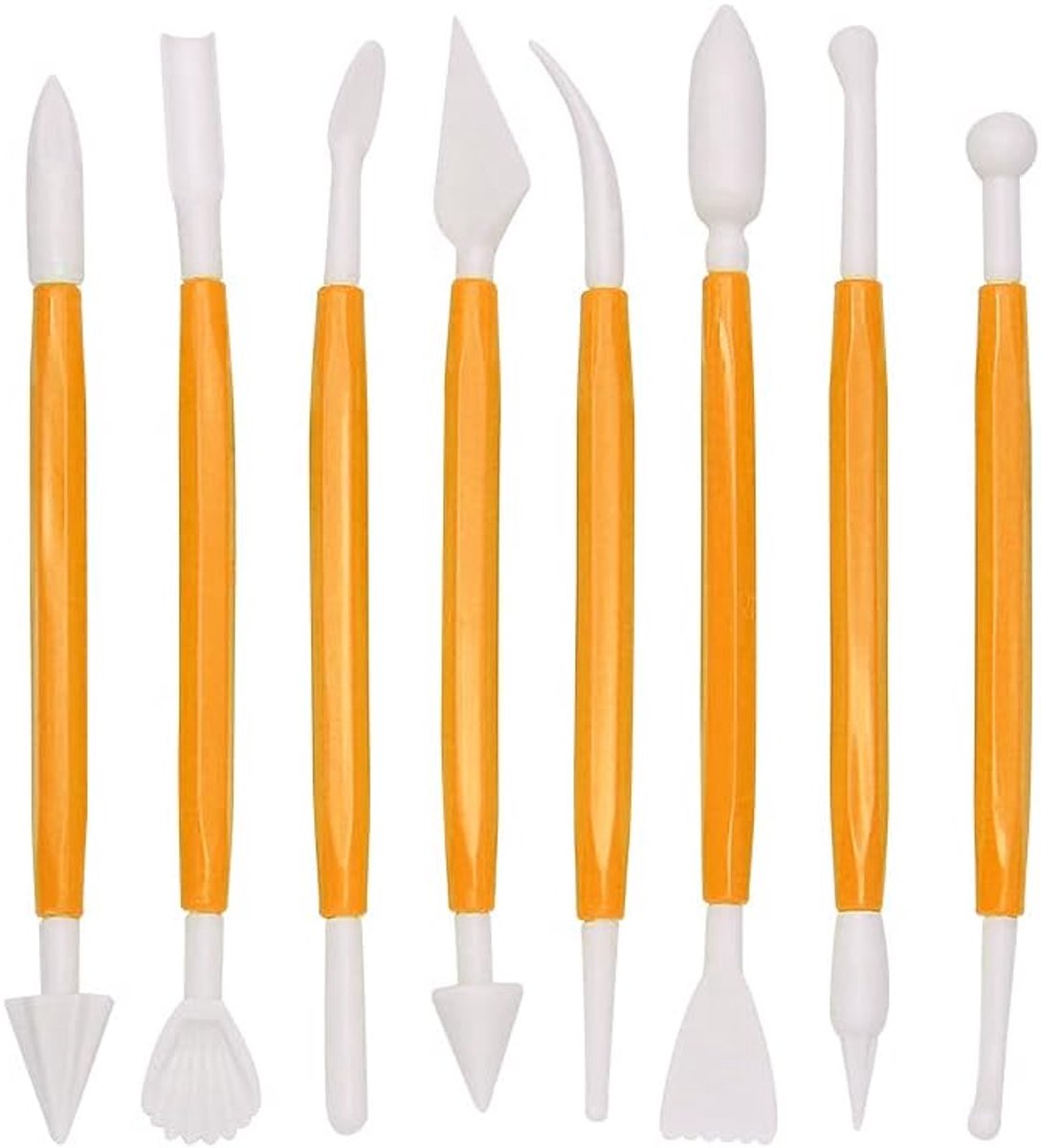 8 stuks taartmodelleergereedschap, modelleergereedschap voor fondant, sculptuur, decoratiegereedschap voor taartmodellering, geschikt