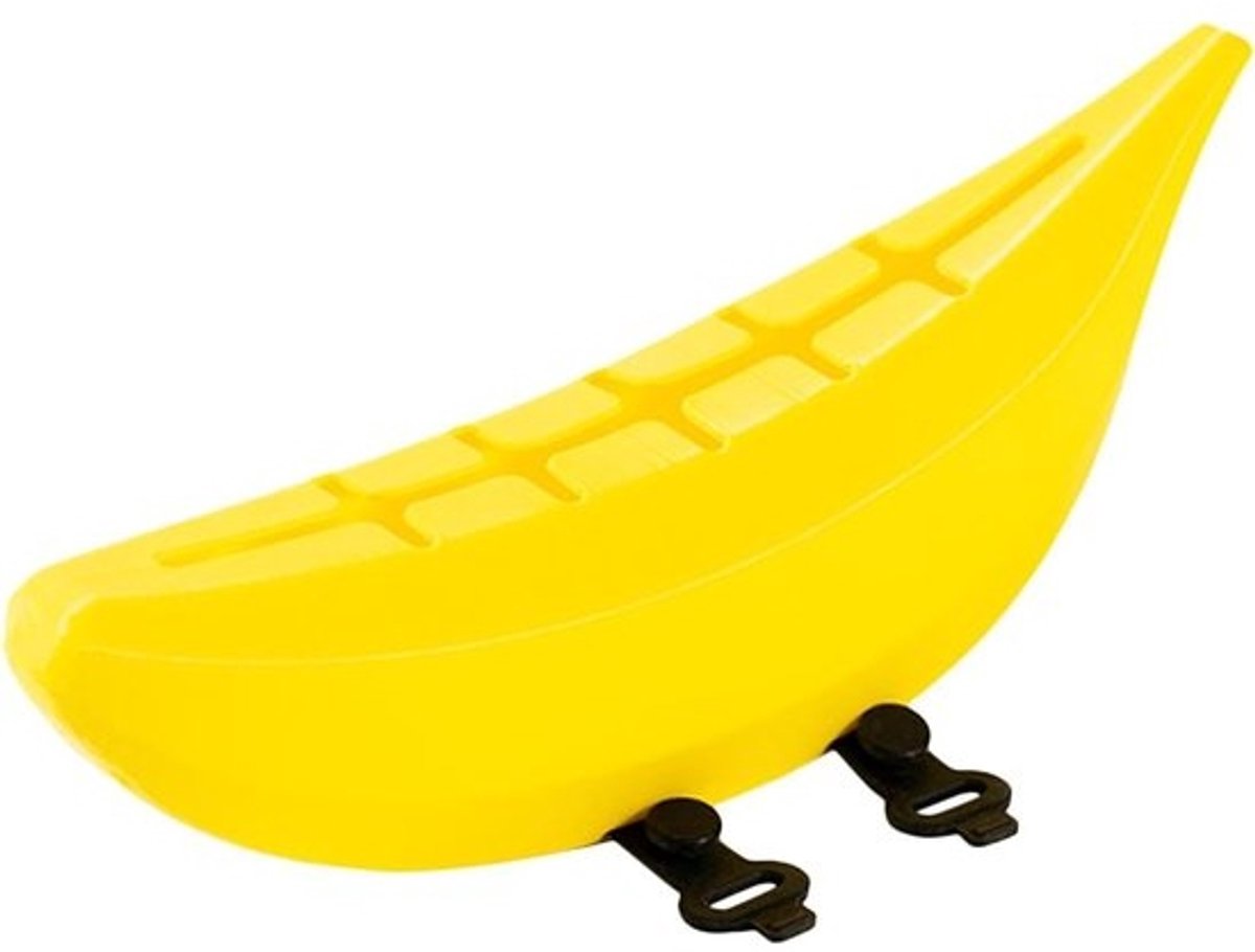 Fiets frametas - Fruitvormige tas - Onderweg spullen bewaren - Creatief ontwerp - 22 x 5.5 x 5.9 cm - Geel