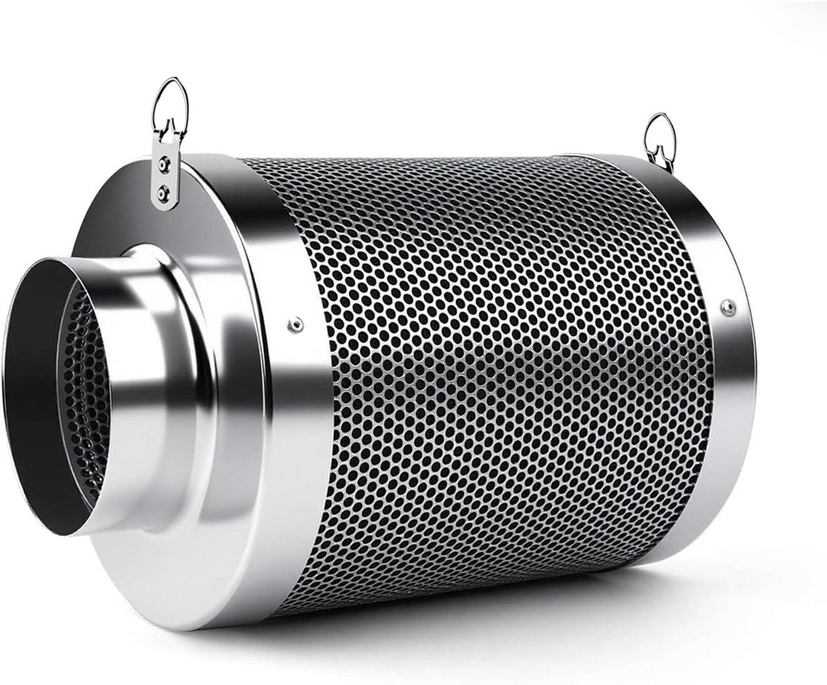 Actief Koolfilter 100mm - Geactiveerd Koolstof - Met Ophangkoord - Ideaal voor Kweekruimtes - ServiceTopper