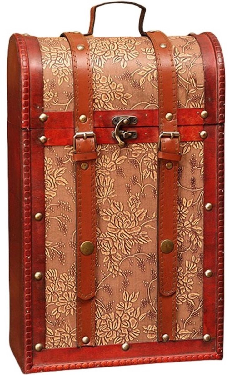 Houten Wijndoos - Flessenkist Presentatie - Wijn Opslag - Zachte Voering - 215 x 12 x 35 cm - Niet gespecificeerd