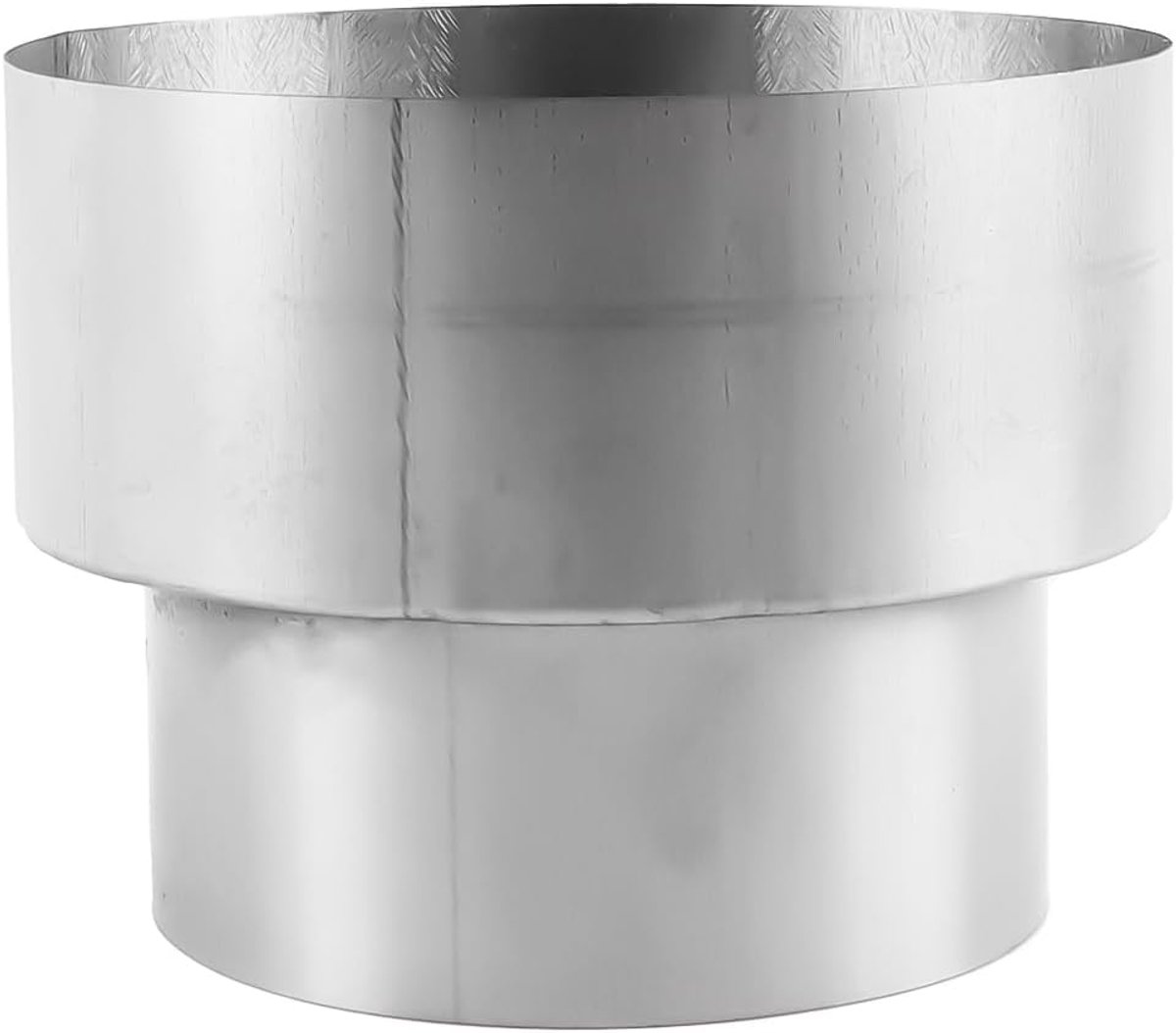 Dailygoods- Ovenkanaalaansluitingsverloopstuk 8-draais - Verloopstuk voor verwarmings-/airconditioningsystemen - Diameter 80/100 mm - Hoge stabiliteit