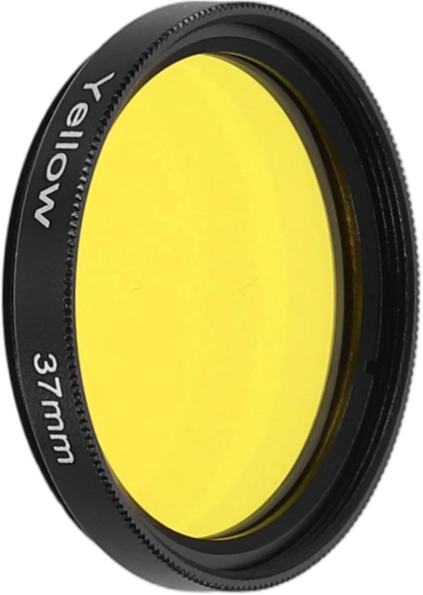 37mm lensfilter volledige kleurenfilters kras optische hars cirkelvormige inschroefbare cameralens kleurcorrectie accessoires voor camera fotografie lens, geel