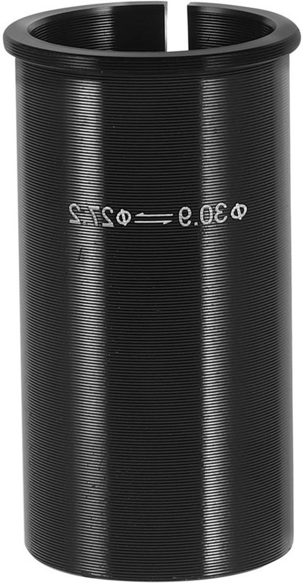 Fietszadelpen Adapter - Zadelpen Verkleiner - Fietsen Aanpassen - Aluminiumlegering - 27.2mm naar 30.9mm - Zwart