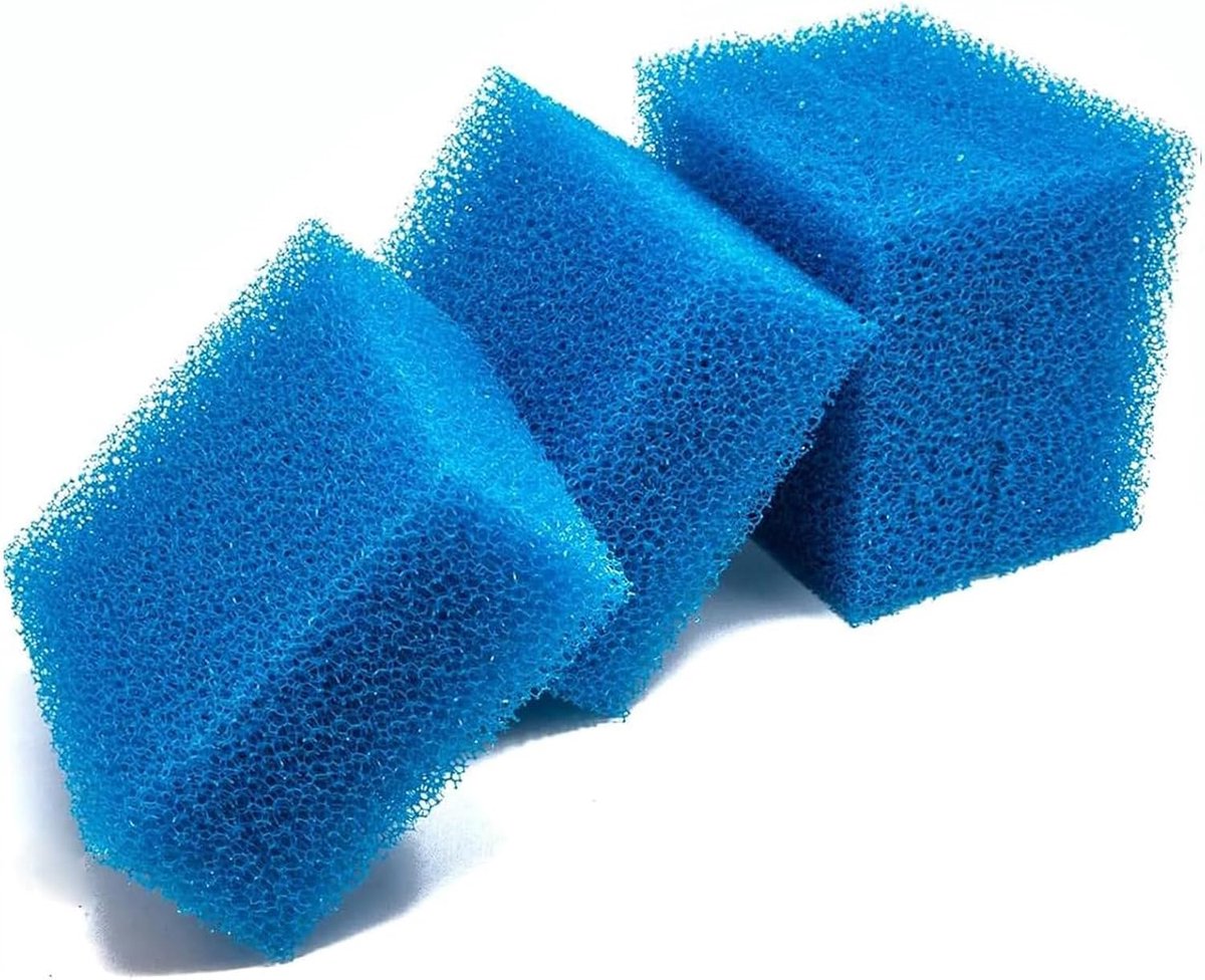 Dailygoods- Filterspons 12 Stuks - Ruwe Filterspons Aquarium - Compatibel met Juwel BioFlow 3.0/M - Uitstekende Filtratie - Efficiënte Waterdoorstromi