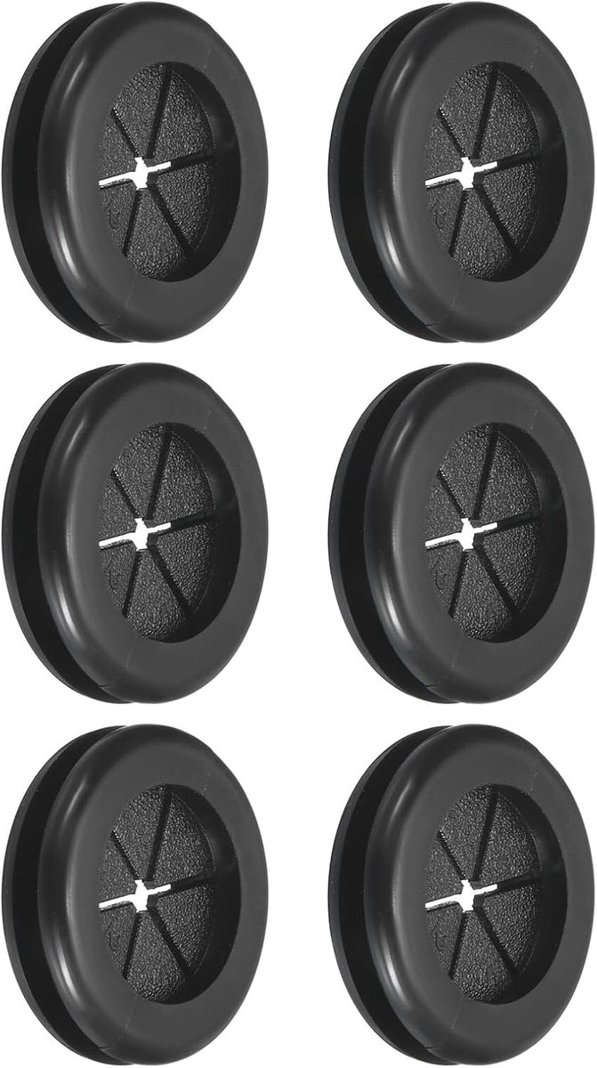 Dailygoods- Doorvoertules Dubbelzijdig - Rubber - Flexibel - Vlamvertragend - 6 Stuks - Bescherming voor Draden en Kabels - Doorvoertule