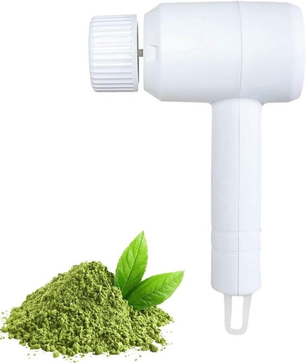 Elektrische Matcha Klopper - Drankmixer Roerder - Dranken Mengen - Snel Mixen 10 Sec - 20.5 x 13 cm - Wit