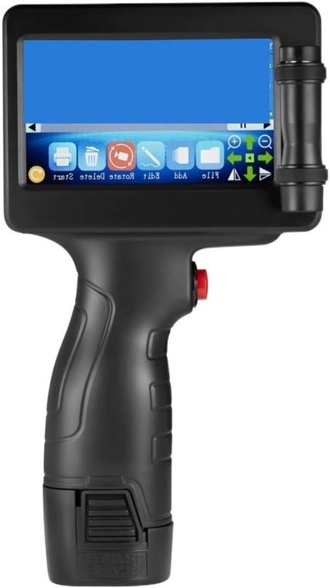 Draagbare Inkjetprinter - Handheld Printer Coderingsapparaat - Producten Markeren - Variabele QR-code Print - 127 mm afdrukhoogte - Zwart