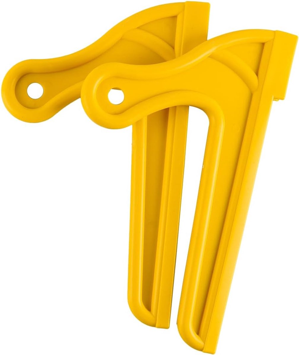 Dailygoods- Duwstok V-vorm - 2 Stuks - Ergonomisch Handvat - Veiligheidshoutbewerking - Tafelzaag Duwgereedschap - Professioneel Gebruik - Zaagduwer