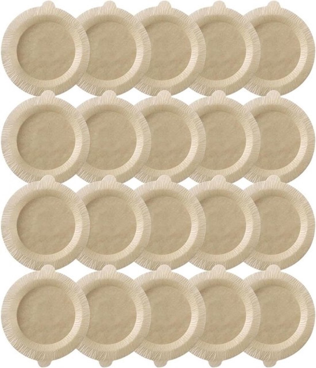 Heteluchtfriteuse Papier - Bakpapier Inzetstukken - Schoon Koken - Anti-aanbaklaag - 24 cm - Rond