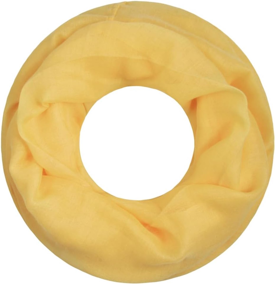 Loop Cary Basic sjaal dames sjaal colsjaal ronde sjaal halsdoeken effen loopsjaal eenkleurig, geel 1
